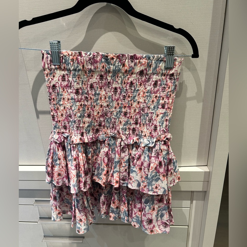 Etoile Isabel Marant cotton smocked Naomi skirt